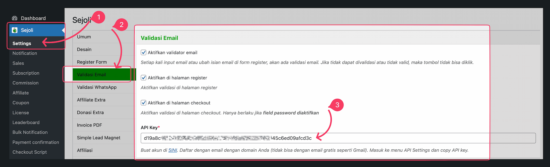api key