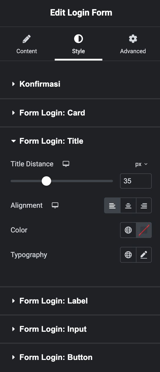 tab style
